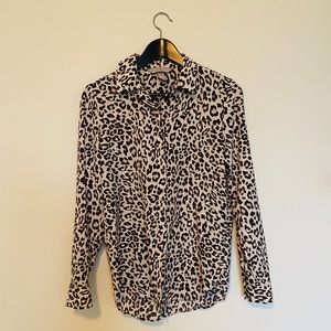 H&M leopard print blouse
